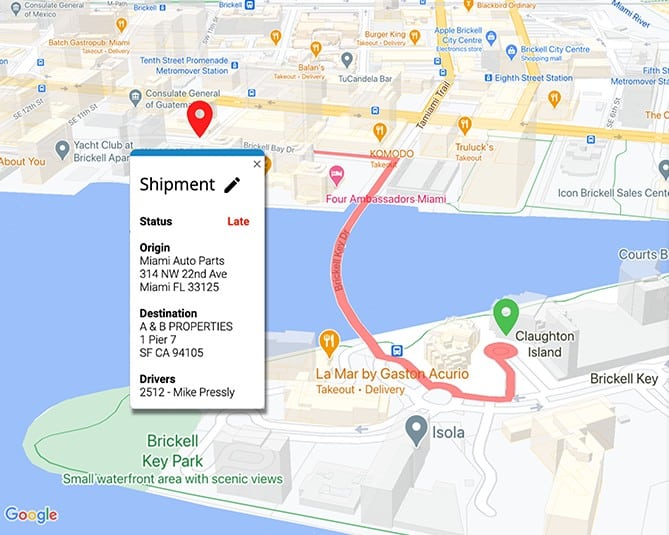 CXT Software: Track Shipments