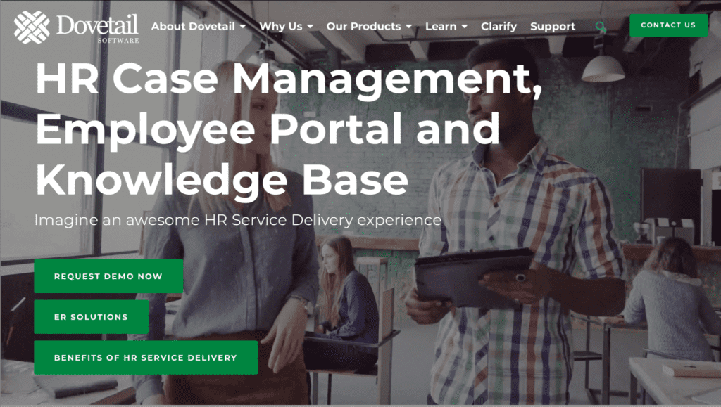 dovetail homepage