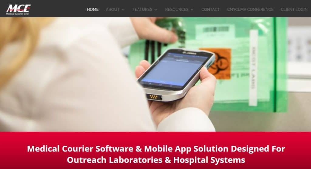 Medical Courier Elite (MCE): Courier Software For Outreach Laboratories & Hospital Systems