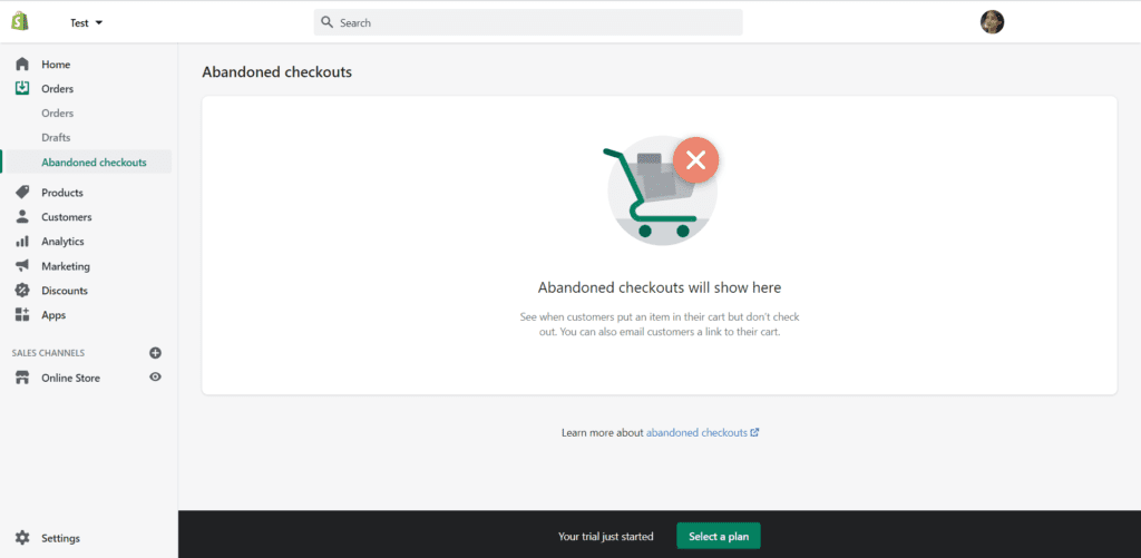 Shopify Abandoned Checkouts Shopify Abandoned Checkouts
