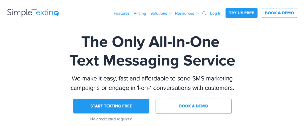simpetexting homepage