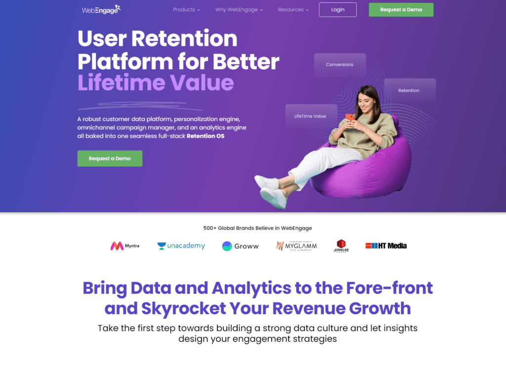 webengage homepage