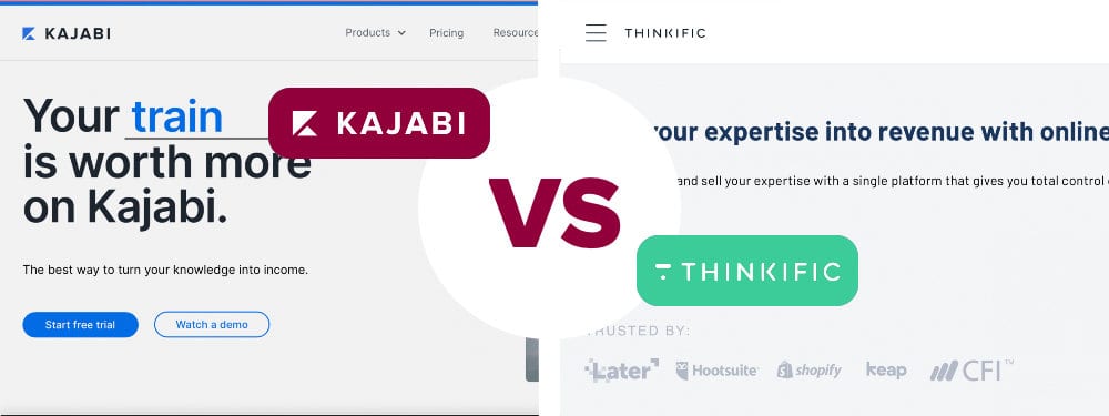 Kajabi vs thinkific