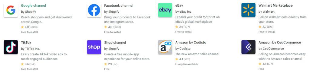 Shopify Sales Channels