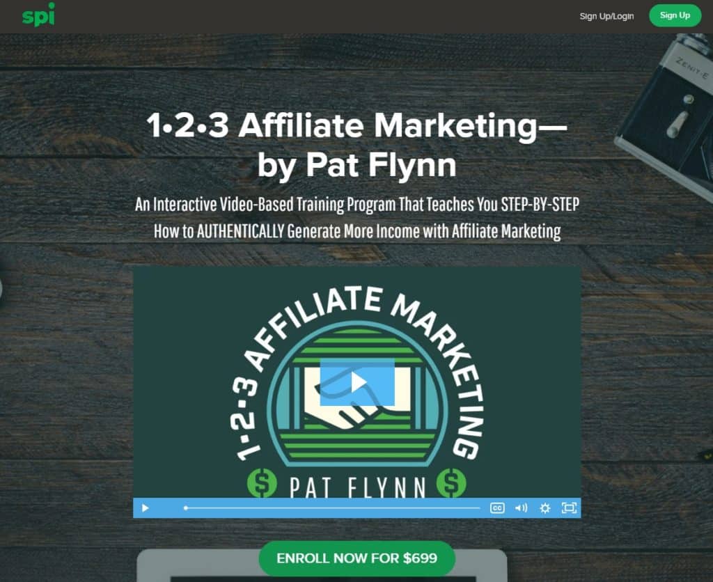 make money online affiliate course pat flynn