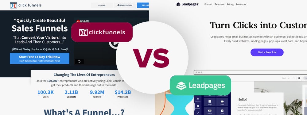 Click Funnels vs Leadpages