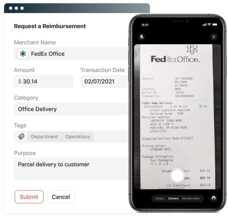Airbase: Request Reimbursement