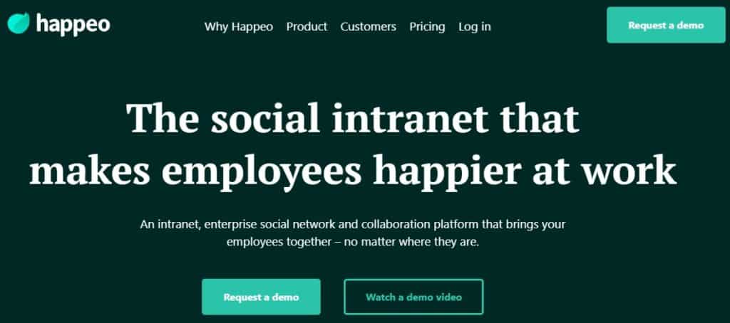 Happeo Social Intranet Software