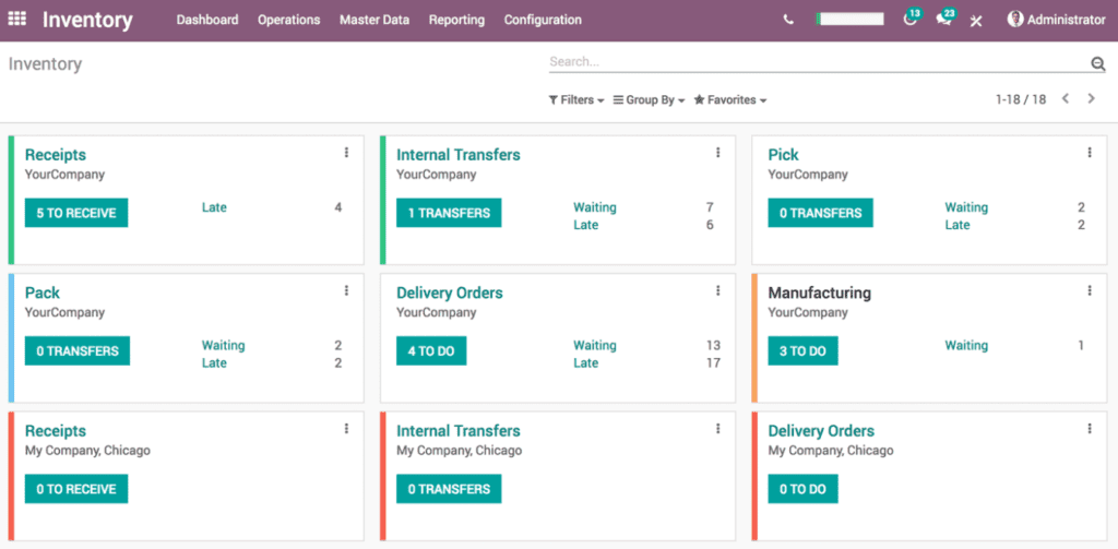 picking software - odoo feature