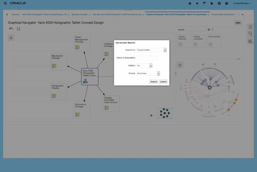 PLM Software: Oracle Fusion Cloud PLM Graphical Navigator