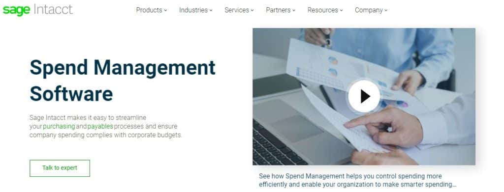 Sage Intacct: Spend Management Software
