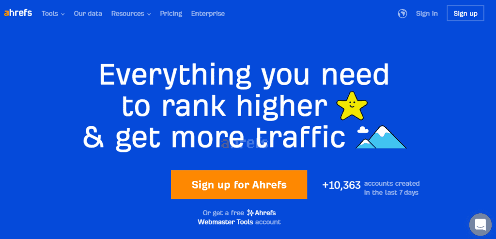 seo software for small business - Ahrefs