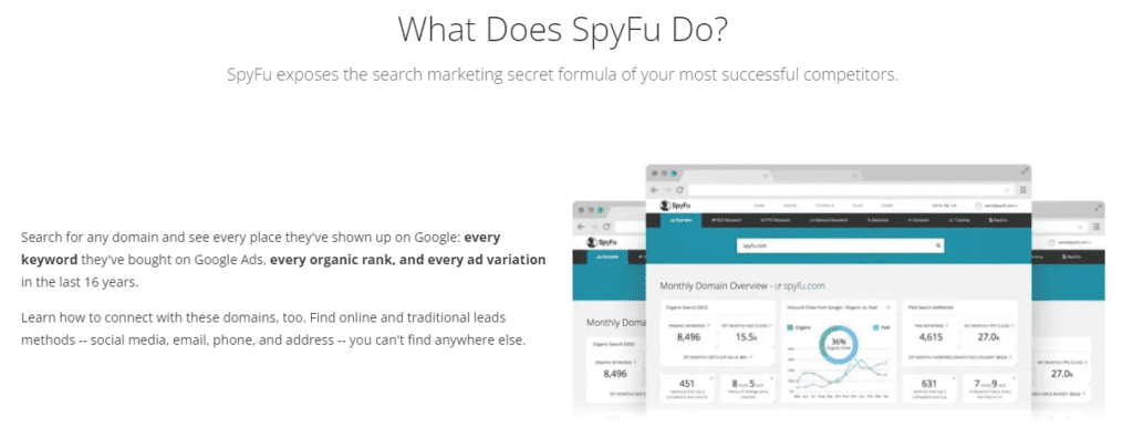 seo software for small business - SpyFu