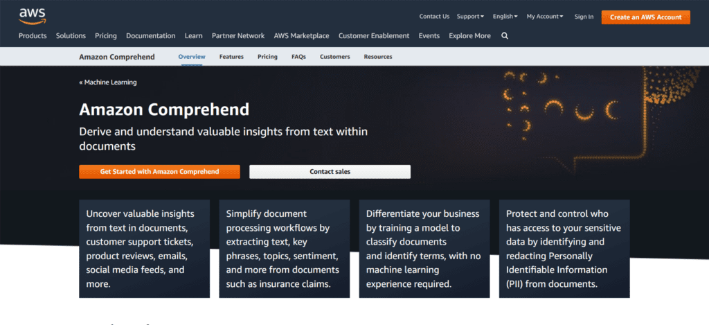 Speech Analytics Software - Amazon Comprehend