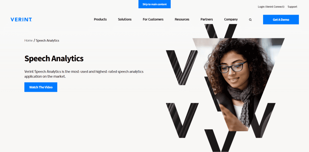 Speech analytics software – Verint