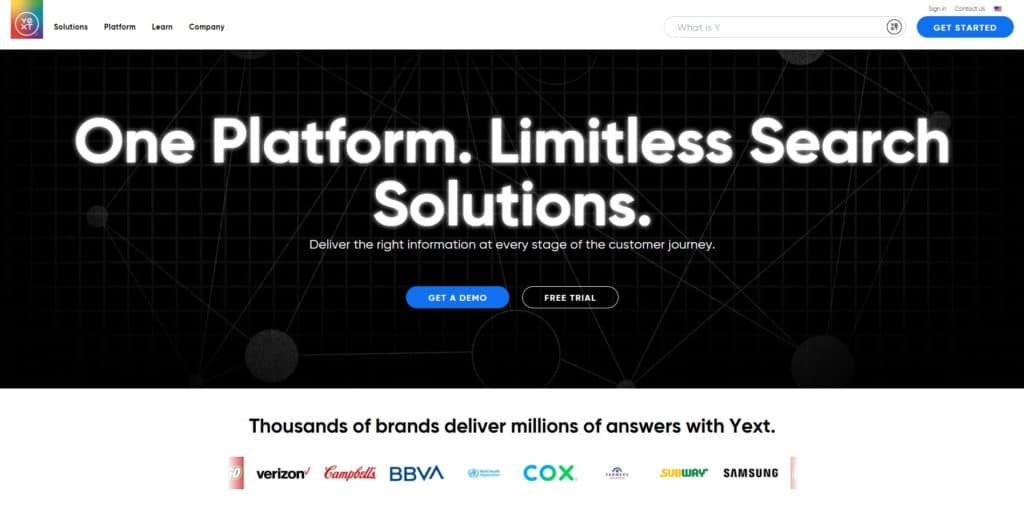 Yext AI based search software