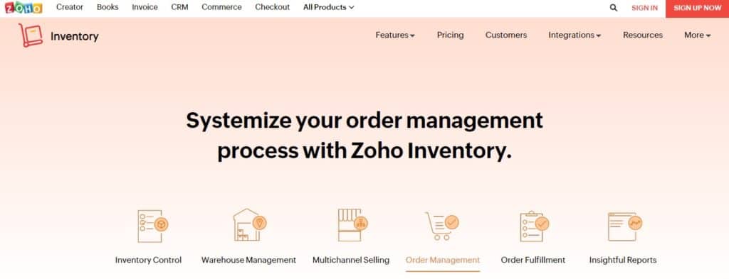 Zoho Inventory: Simple Online Order Management Software