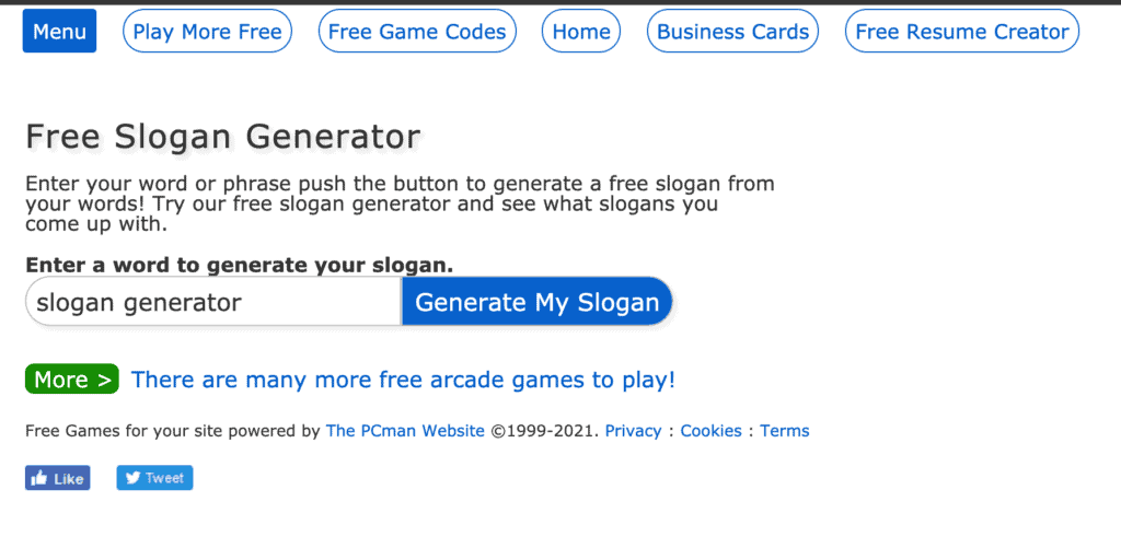 Free Slogan Generator