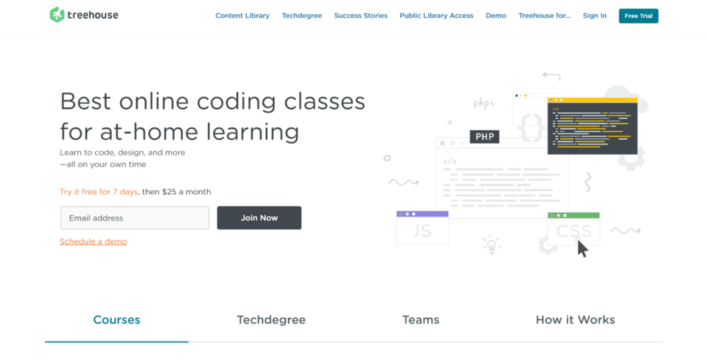 Online Learning Platforms - Treehouse