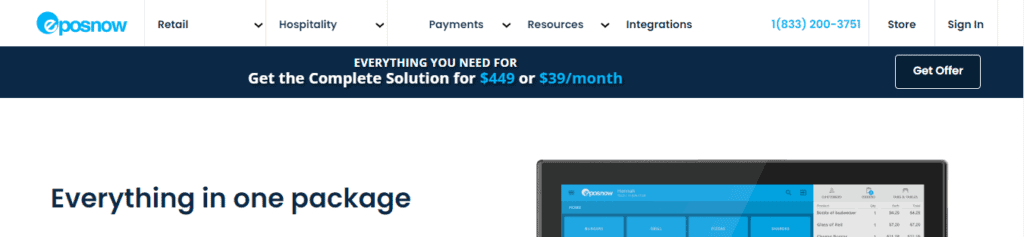 restaurant software - epos now pricing
