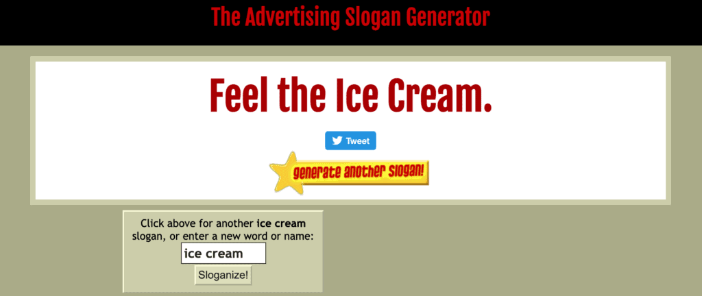 The Advertising Slogan Generator