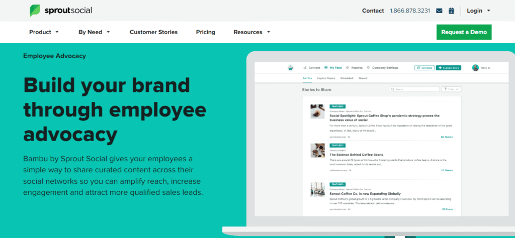 Employee Advocacy Tool - Bambu by Sprout Social