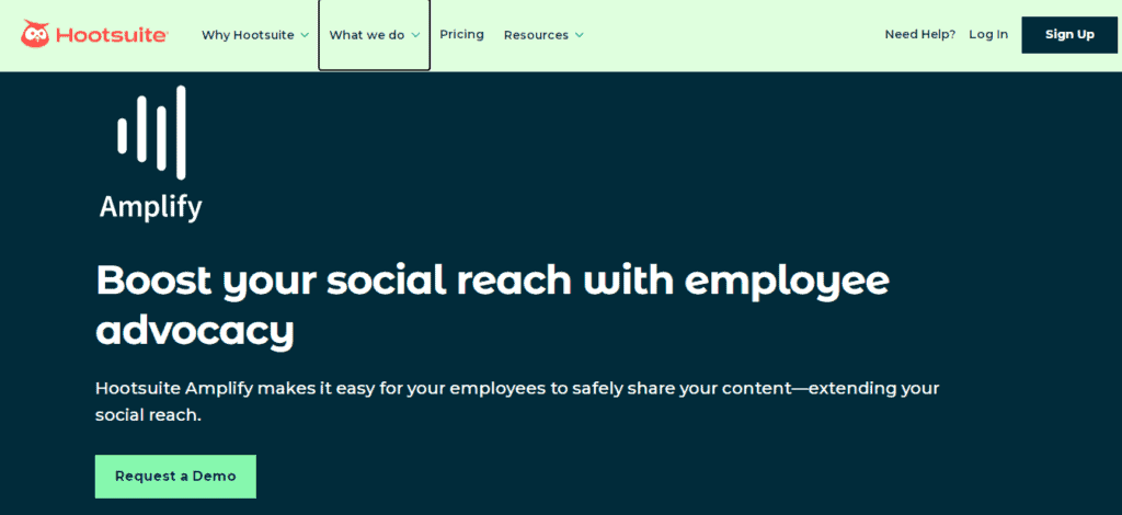 Employee Advocacy Tool - Hootsuite Amplify