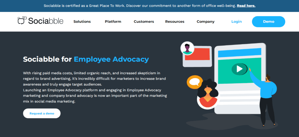 Employee Advocacy Tool - Sociabble