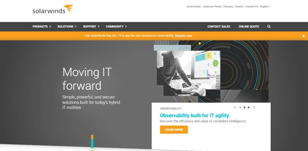System Monitoring Software - Solarwinds