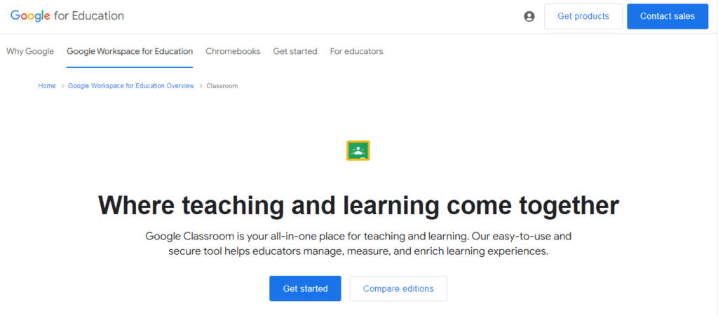 Virtual Classroom Software - Google Classroom