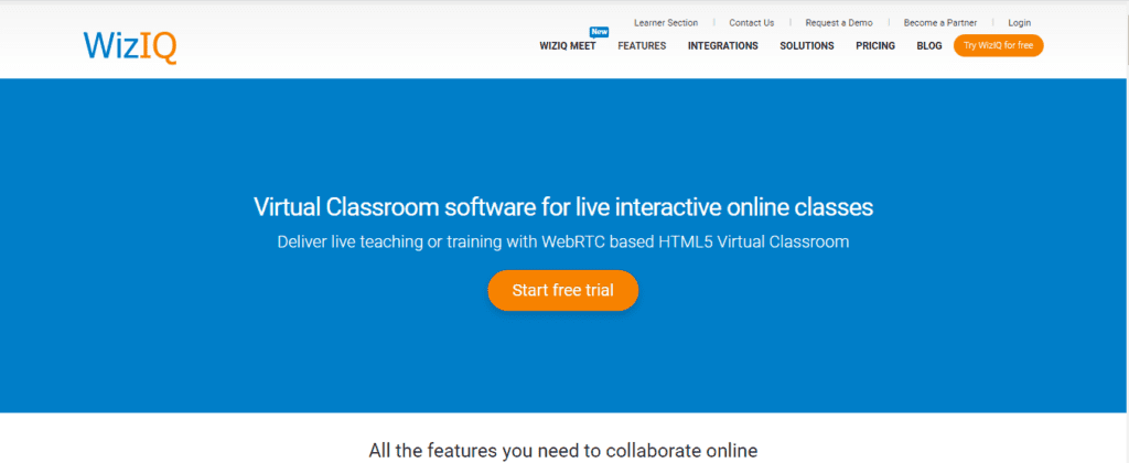 Virtual Classroom Software - WizIQ