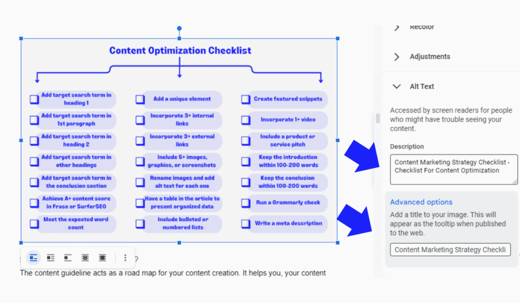 Content Optimization Strategies - Descriptive File Names Example